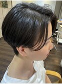 透け感ショート