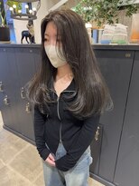 コスタ オブ リシェール(The COSTA of RICHAIR)&nbsp;顔まわりレイヤー/オリーブグレージュ/越谷/前髪カット/韓国ヘア