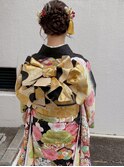 うなじスッキリアップヘア！結婚式 二次会 花嫁 ドレス 着物