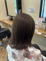 アルター(aL ter)&nbsp;外ハネボブ［くびれヘア/アプリコットオレンジ］長野歌穂