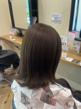 アルター(aL ter) 外ハネボブ［くびれヘア/アプリコットオレンジ］長野歌穂