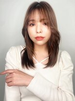 カバーヘア ブリス 川口(COVER HAIR bliss)&nbsp;韓国風艶髪マロンベージュ姫カットレイヤーp1川口20代30代40代