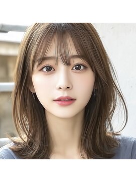 モンド ヘアクリエーション 下荒田店(monde hair creation) 【monde】外ハネミディ×インナーカラー×髪質改善