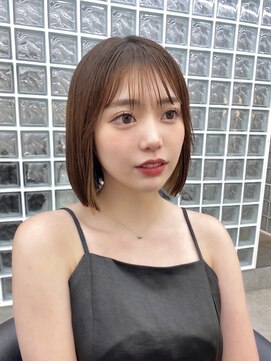 ロンドアベニール 北千住(Lond avenir) ミディアムレイヤーカット/レイヤー/顔周り/韓国/髪質改善北千住