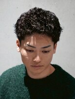 メッツ 原宿(METS)&nbsp;MEN'S/ベリーショート×ピンパーマ/短髪/テーパーフェード