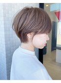 柔らか質感＋くすみピンクベージュで大人可愛い