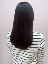 ソンノ(sonno)&nbsp;髪質改善ストレート 黒髪 縮毛矯正 20代 艶髪 グレージュカラー