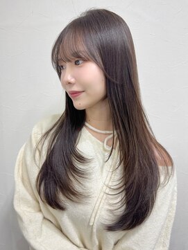 クレム 博多駅店(ChLem) ミディアムレイヤー 艶カラー 顔まわり髪質改善 博多美容室