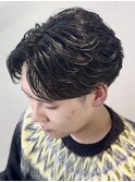 【MIYAVI】ニュアンスパーマ/リバースセンターパート/フェザー