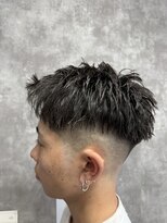 スピン 本八幡(SPIN)&nbsp;MEN’S HAIR/サーフカール/刈り上げセンターパート/本八幡