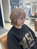 アラワラブルー(arrawarra blue)&nbsp;切りっぱなしボブ/20代/30代/40代/50代/倉敷/白楽町