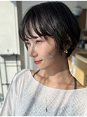 大人可愛い20代30代40代50代小顔ショートボブナチュラルショート