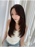 韓国風レイヤーカット×ブラウンカラー