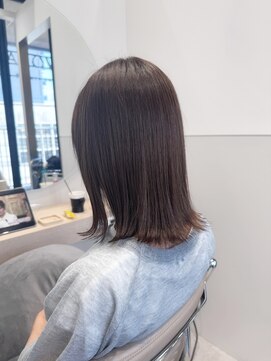 カルム 天神大名(calme) 【calme】外はねボブ オリーブグレージュ 髪質改善