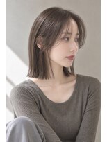 ラウムトウキョウ(RAUM TOKYO)&nbsp;オリーブグレージュ×切りっぱなしミディ