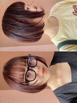 ボコカ(bococa) 【macana指名】似合わせボブカット×ブリーチ無し暖色カラー登戸