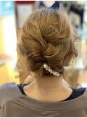 #波#編み込み#結婚式