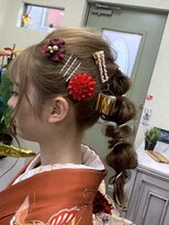 アベニューケー avenue K ヘアーメイク hair make&nbsp;成人式ヘアセット