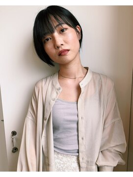 スクエアペア(SQUARE PAIR) 黒髪×ショートボブ