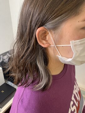 リアン 上尾店(Rien) ボブ/カーキグレージュ/マッシュショート/フェザーバンク[上尾]