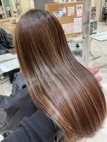 アンフェリール 原島店(Em Fellir)&nbsp;ハイライトロング/シルキーベージュ/アースカラー/20代30代40代