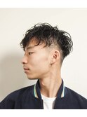 メンズかき上げニュアンスマッシュサイドパート韓国マッシュ