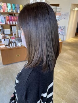 サラビューティーサイト 志免店(SARA Beauty Sight) 30代髪質改善カラーで作るグレージュミディアム☆山之内