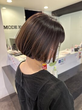 アンドバイモードケイズ (and by MODE K's) [サロンスタイル]ミニボブ/切りっぱなしボブ／フェイスレイヤー