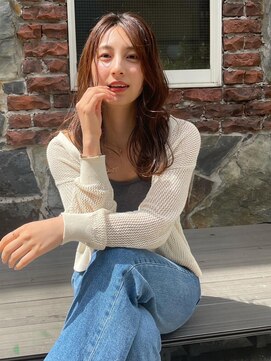 イコル(ikoru) セミロングスタイル/ラベンダーブラウン/30代/代官山/中目黒