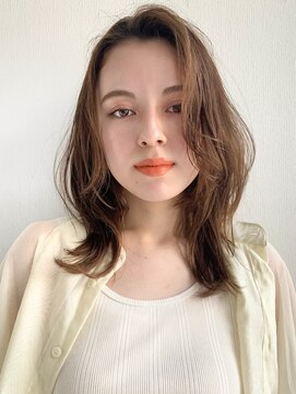 ムク 甲府(muku.) 前髪/マチルダボブ/ピンクベージュインナー/グレージュ[甲府駅]