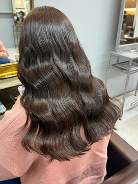 オズ 安積店(OZ) ダブルカラー外ハネボブインナーカラーハイライトケアブリーチ