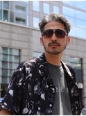 40代50代の白髪をかっこよく！刈り上げワイルドパーマ