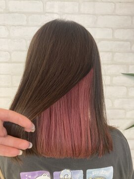 ビス ヘア アンド ビューティー 西新井店(Vis Hair＆Beauty) 大人美人透明感艶カラーインナーカラーハイトーンピンク