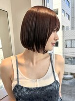 ヤイエ 青山店(yiye)&nbsp;大人ボブ大人ショートボブ切りっぱなしボブ前髪あり前下がりボブ