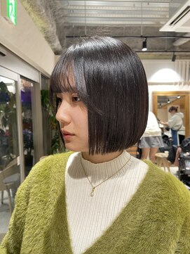 アドア 横浜(ADORE) 【ADORE横浜】おさまるボブ×切りっぱなし