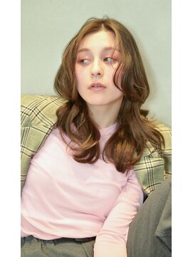 リベラル(liberal) マロンベージュ 韓国風巻き　ウルフレイヤー【20代/30代/40代】