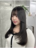韓国レイヤーカット♪ シースルーバング 顔周りカット