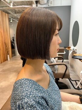 ファクト(FACT SPA) フラットライン切りっぱなしボブ　髪質改善カラー/千葉駅