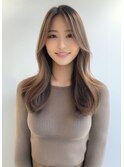 【ロングヘア　前髪なし　韓国ヘア＃1】#渋谷駅＃韓国#髪質改善