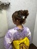 【お祭り/花火/浴衣】ヘアセット+ポイントメイク+浴衣