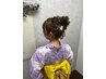 【お祭り/花火/浴衣】ヘアセット+ポイントメイク+浴衣