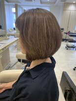 アッシュ 仙川店(Ash)&nbsp;30代40代50代60代絶壁解消前髪あり小顔前下がり丸みショートボブ