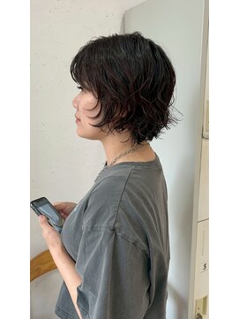 シュプール(SPUR) 大人可愛い小顔レイヤーボブ×立体感ゆるふわパーマスタイル