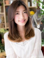 カバーヘア イヴ 戸頭店(COVER HAIR EVE)&nbsp;ココアブラウンハイライトカラー小顔レイヤーc720代30代40代