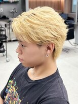 エルマーク 松山(L-MARK) ダブルカラー/ブリーチ/ミルクティー/ヘアカラー/men's