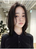 天神大名レイヤーカット大人レイヤーくびれヘアロング今泉