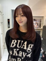 ヘアアンドメイク シークネクスト(HAIR&MAKE SeeK NEXT) レッドブラウン×艶髪ロング