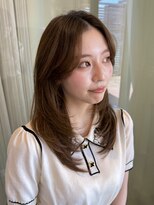 ザザ ZA/ZA 神楽坂&nbsp;ミディアムレイヤー×かきあげ前髪