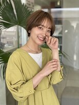 ハピネス 王寺店(Happiness)&nbsp;オリーブベージュハイライト大人ショート　奈良王寺30代40代