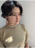 ツイスト　パーマ　ボブ　ルーズスタイル